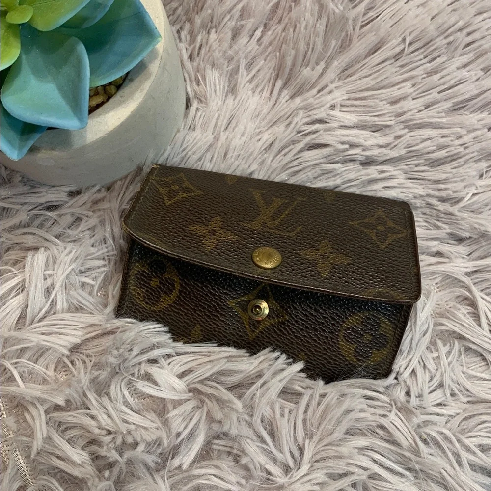 🌹VINTAGE LOUIS VUITTON AUTHENTIC Leather Brown SIGNATURE KEY Wallet 6 rings - Picture 16 of 16